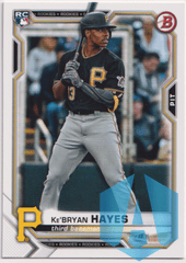 2021 Bowman #66 Ke'Bryan Hayes RC Pittsburgh Pirates